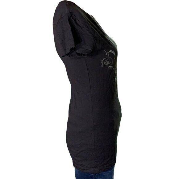 Duck Dynasty Womens T Shirt Slim Fit Short Sleeve Graphic Print Black Medium - Picture 5 of 7